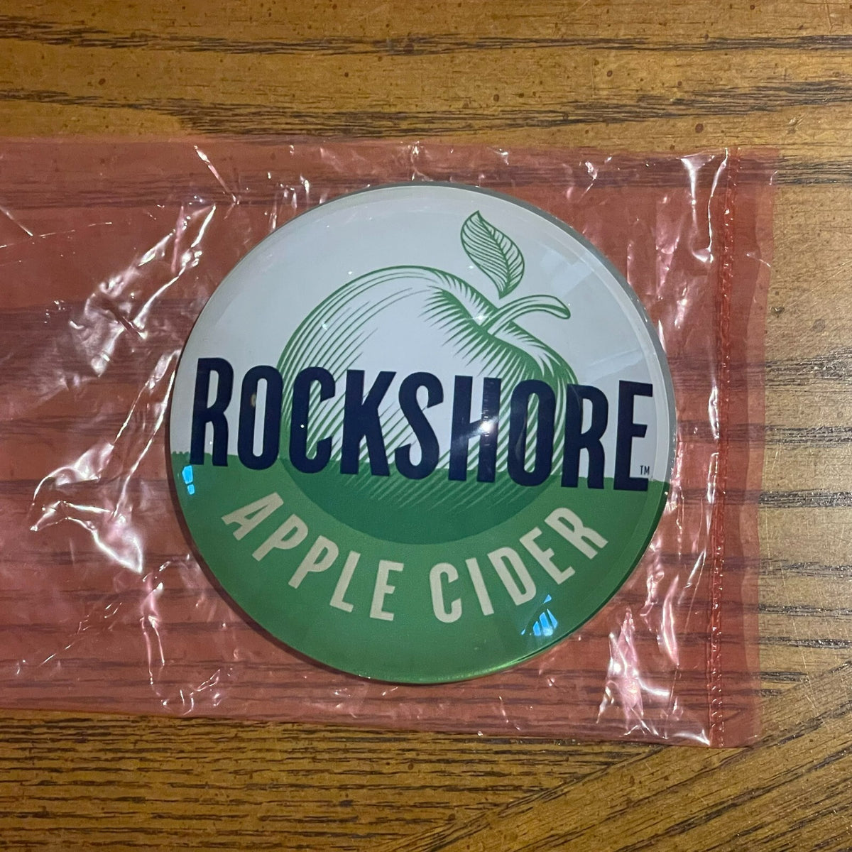 Rockshore Apple Cider badge in its packaging