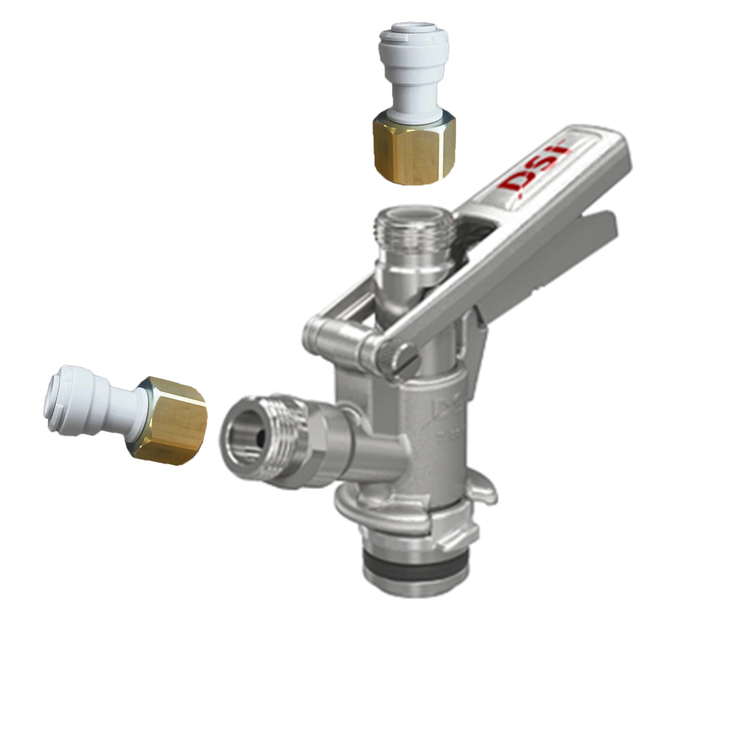 U Type Coupler With Push Fittings