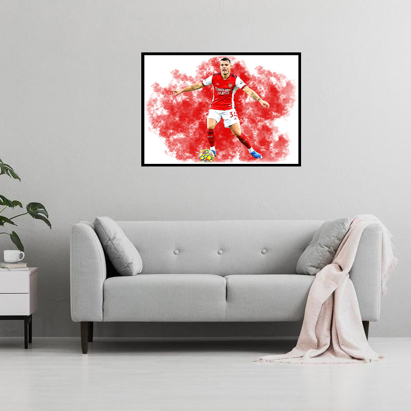 Granit Xhaka Digital Art Print - (On Foamex Board or Photo Paper)