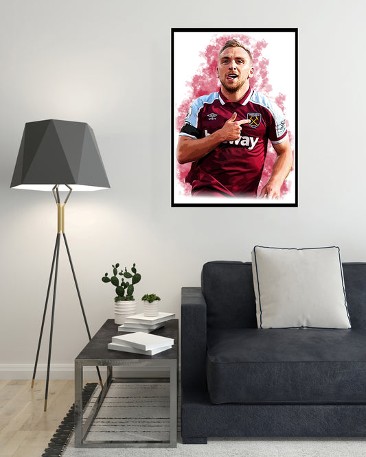 Jarrod Bowen Digital Art Print - (On Foamex Board or Photo Paper)