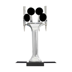 Classic Cobra 4 Out Tower With Drip Tray and Round LED Badge Holder