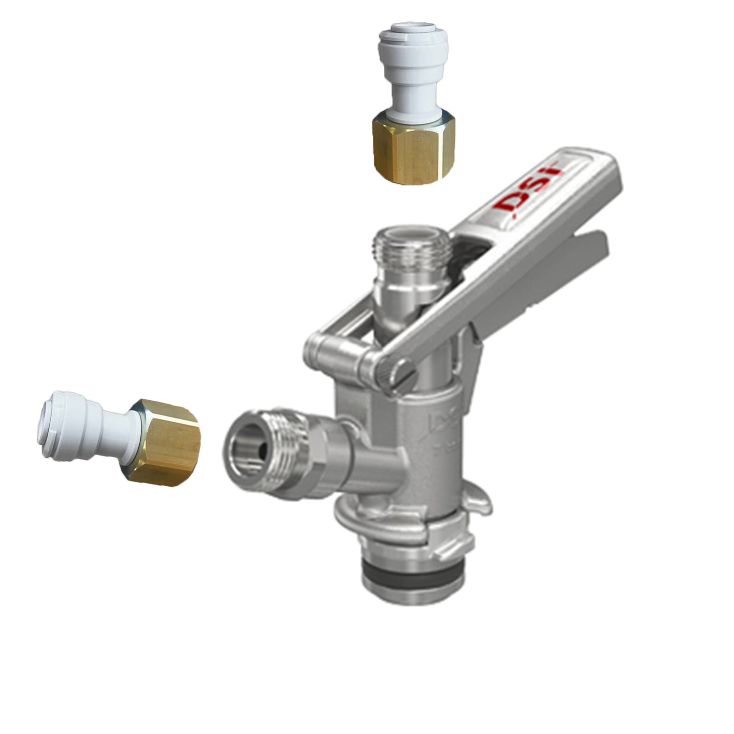 D Type Coupler With Push Fittings
