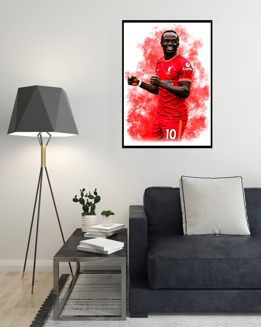 Sadio Mane Digital Art Print - (On Foamex Board or Photo Paper)