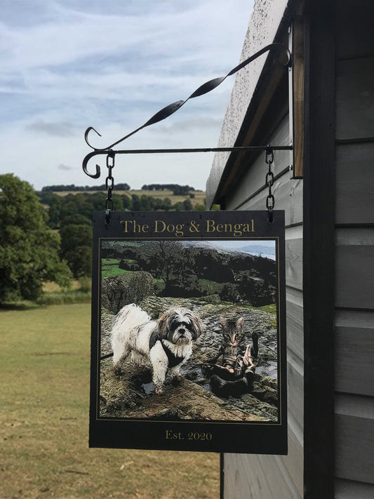 Personalised Hanging Pub Sign (As featured on ITV's 'Love Your Garden')