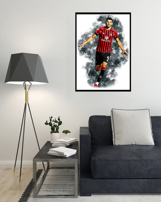 Dominic Solanke Digital Art Print - (On Foamex Board or Photo Paper)