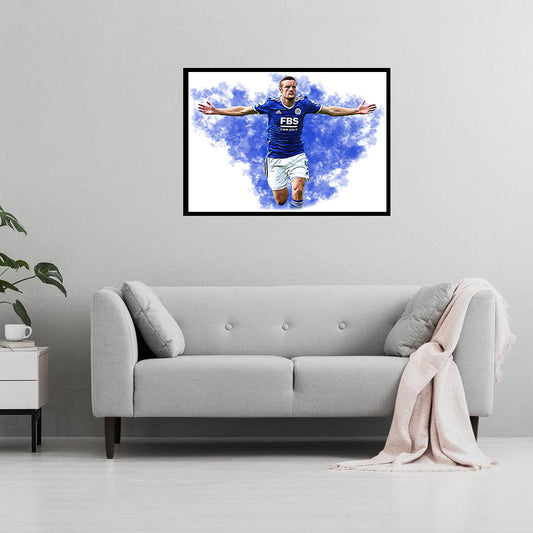 Jamie Vardy Digital Art Print - (On Foamex Board or Photo Paper)