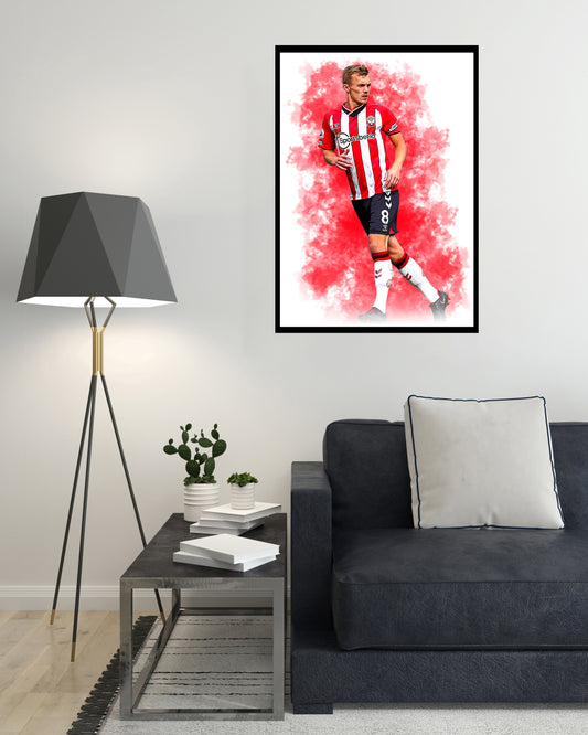 James Ward-Prowse Digital Art Print - (On Foamex Board or Photo Paper)