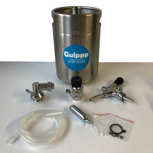 Load image into Gallery viewer, 5L Mini Keg Growler With Compensator Tap &amp; Heavy Duty Regulator
