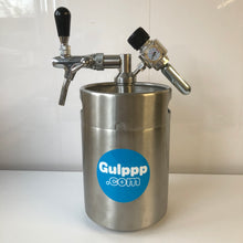 Load image into Gallery viewer, 5L Mini Keg Growler With Compensator Tap &amp; Heavy Duty Regulator
